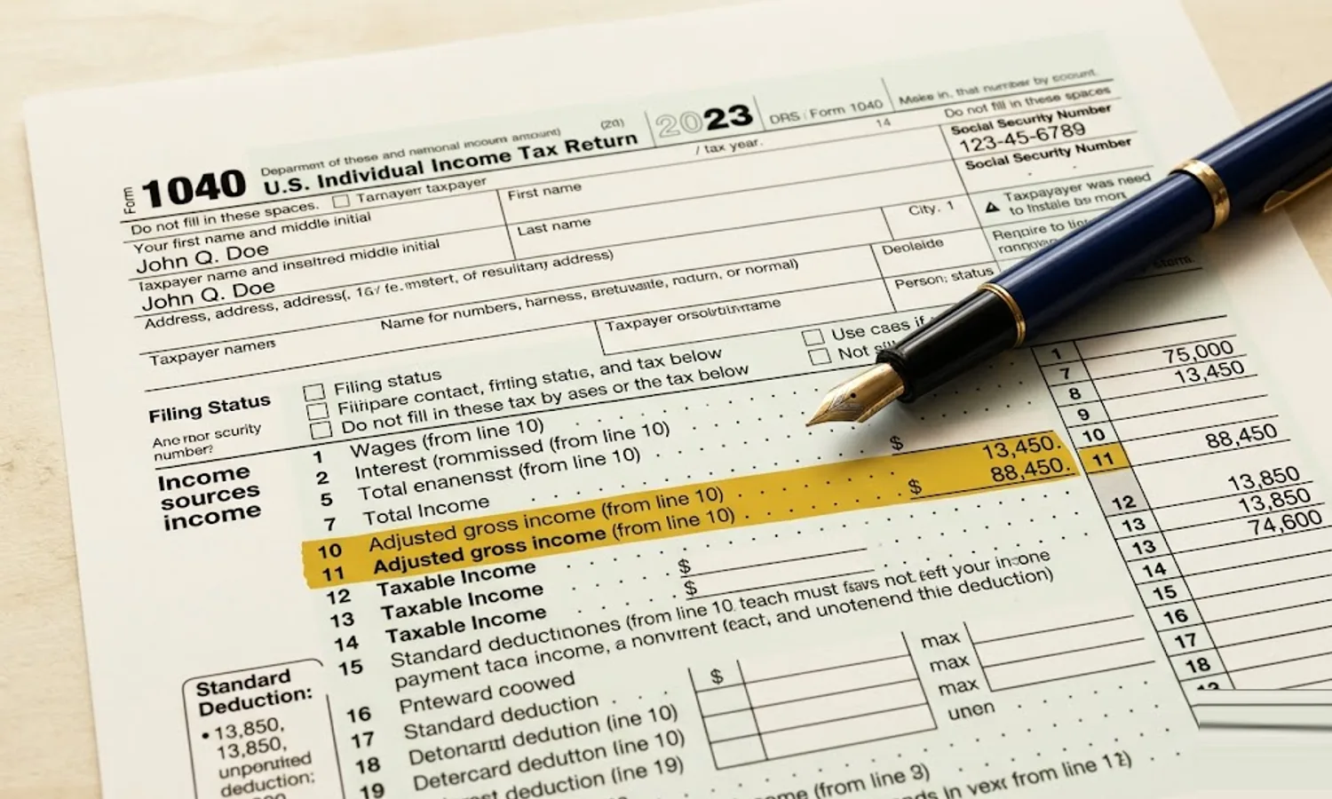 What Line Is AGI on Form 1040? Line 11 (2024 & 2025) — finbarrow